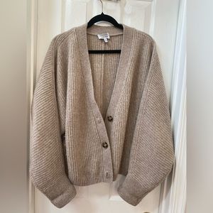 & Other Stories Oversized Fit Knit Tan Sweater